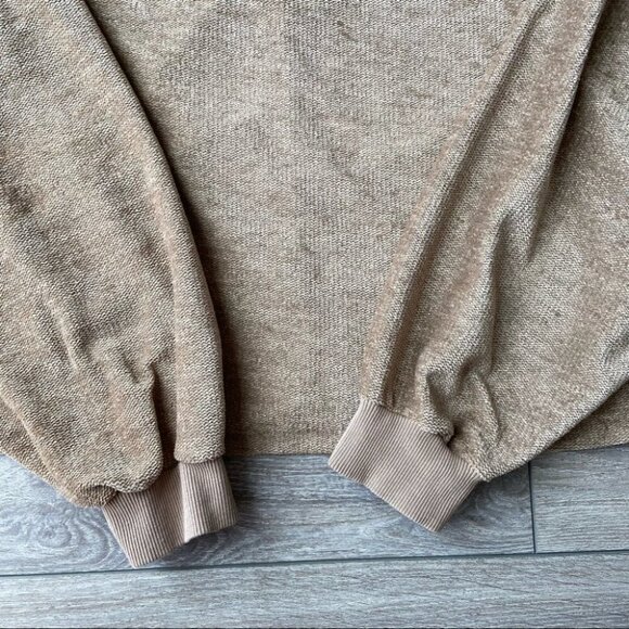 Trafaluc by Zara Tan Drop  Shoulder Cropped Pullover Sweater - Picture 12 of 16